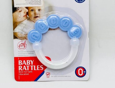 خشخيشة أطفال حسية بتصميم عضاضة – أفضل لعبة تعليم مبكر للرضع (0+ شهر)