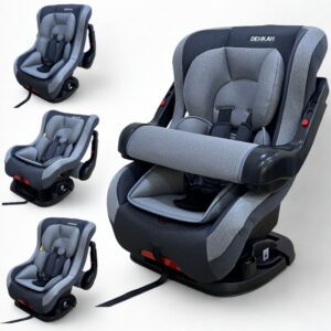 كرسي سيارة مع مسند أمان للأطفال و الظهر قابل للأماله بدرجات مختلفه J180
