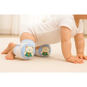واقي ركبة للزحف للأطفال (تصميم الدب)