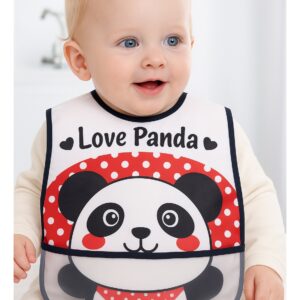 مريلة أطفال ضد الماء بتصميم الباندا
