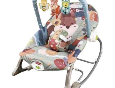 كرسي هزاز موسيقي للاطفال | كرسي هزاز للرضع الى الاطفال الصغار | مع اهتزاز اهتزاز وتهدئة العاب للاطفال الصغار | مناسب من الولادة