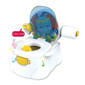 كرسي تدريب الحمام للأطفال 3 في 1 بأصوات ممتعة وموسيقى وتصميم ينمو مع الطفل
