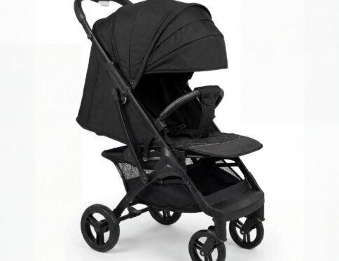 استرولر أطفال ألومنيوم “الترا لايت” جودة عالية – مساعدين في الـ ٤ عجلات، عجل كاوتش ٣٦٠ درجة، يد ترولي، وماكينة ظهر ٣ مستويات