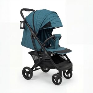 استرولر أطفال ألومنيوم "الترا لايت" جودة عالية - مساعدين في الـ ٤ عجلات، عجل كاوتش ٣٦٠ درجة، يد ترولي، وماكينة ظهر ٣ مستويات