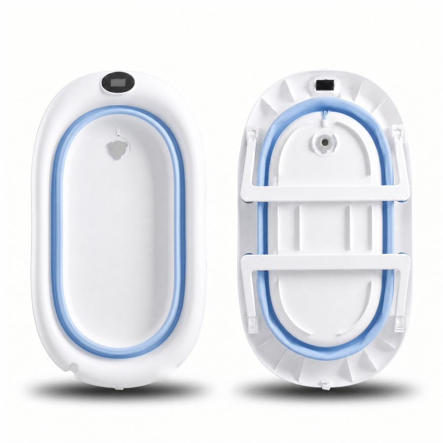 بانيو اطفال سليكون مع ترمومتر حراري《6828》