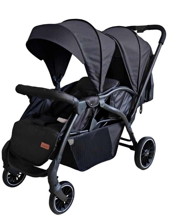 bc46db0f-fe1a-45ef-9f6f-9935612aa359_1 استرولر Kidilo توينز 《LB200》حزام امان خماسي + سلة تخزين كبيره + فرامل خلفيه + شمسيه قابله للفك والتركيب – تأتي بوزن 11.5 كيلو