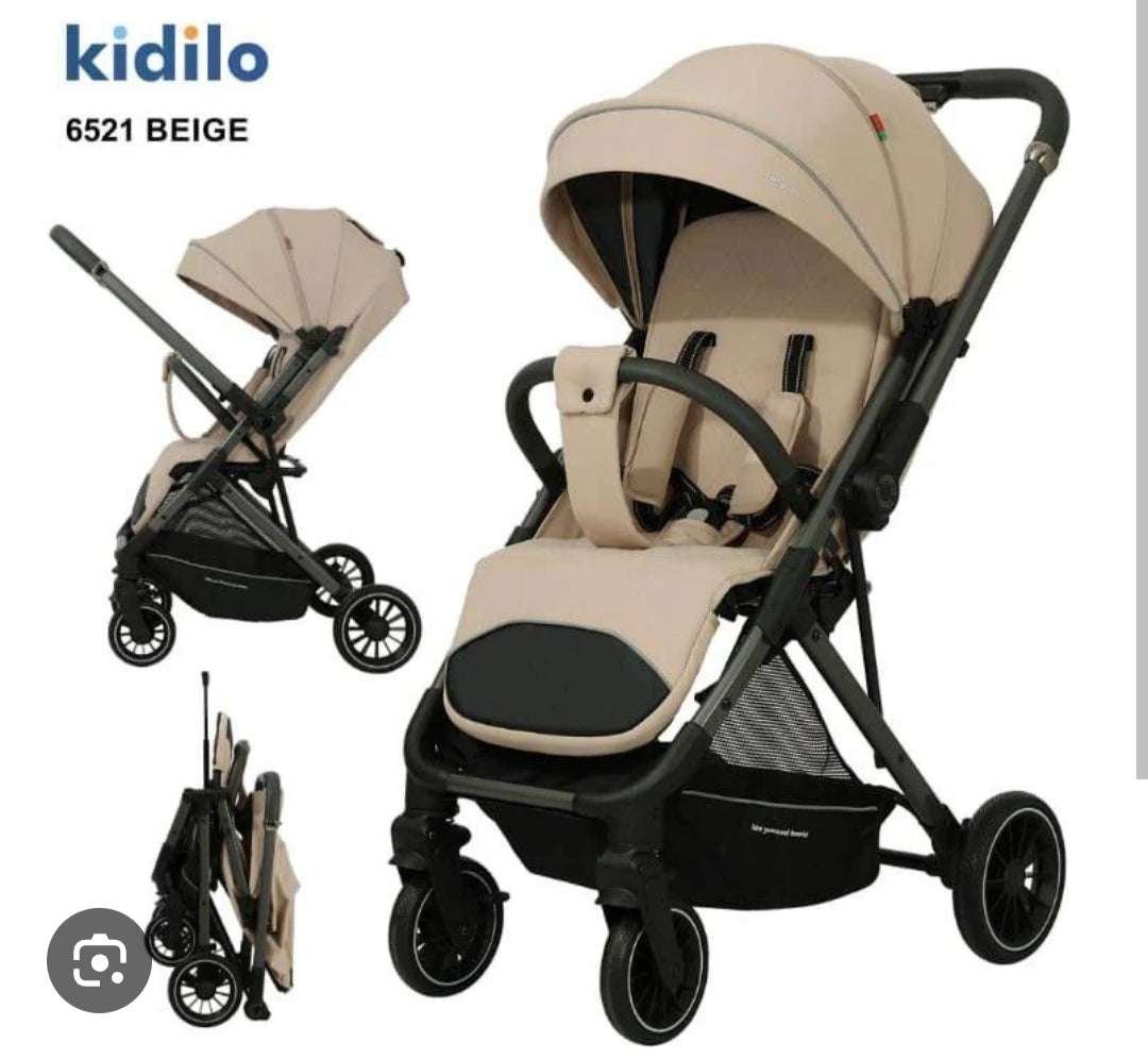 rn-image-picker-lib-temp-c6965df3-77dc-4b44-9828-ae3cf48a2eb1-_4 استرولر Kidilo《 كيديلو 6521 》حزام امان خماسي + سلة تخزين كبيره + دراع قلاب تأتي بوزن 9.3KG